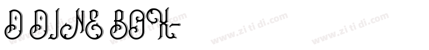 D DINE BOX字体转换